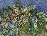 Vincent Van Gogh Famous Paintings - Blossoming Chestnut Branches